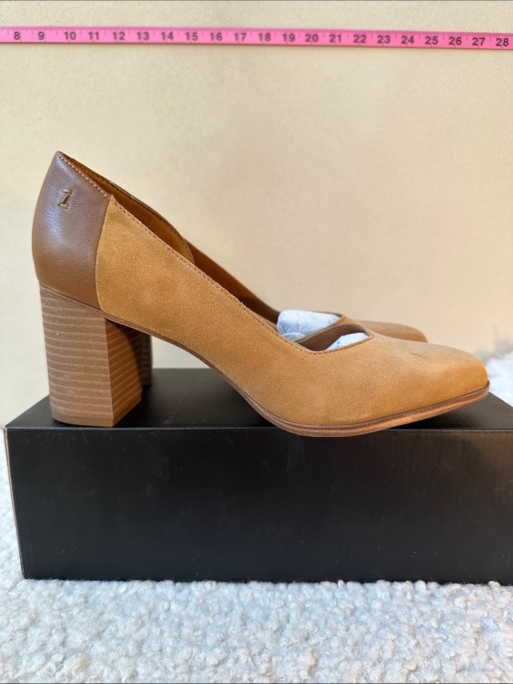 Zodiac Gracie Women’s Tan Suede Block Heel Pumps - Classic Comfort